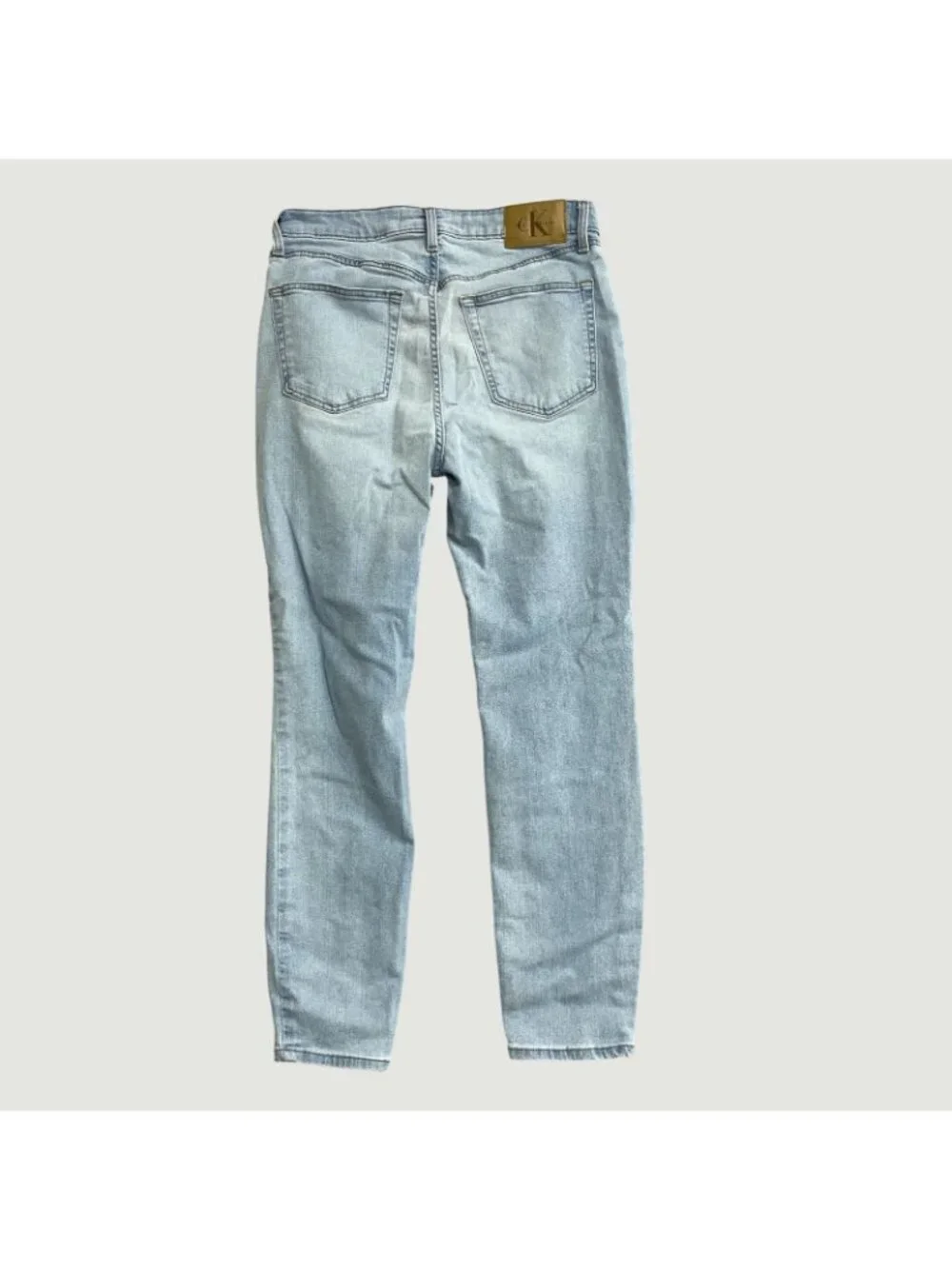 Calvin Klein Women's 30 High Rise Skinny Ankle Light Wash Jeans h1909 - Picture 4 of 9